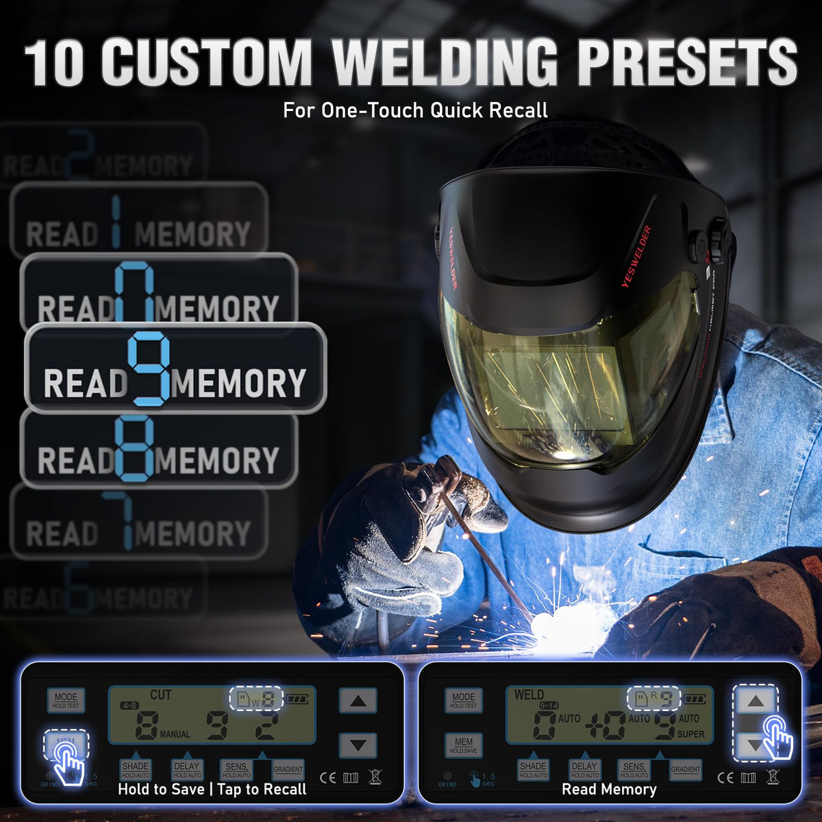 Auto-Shade Welding Helmet A874