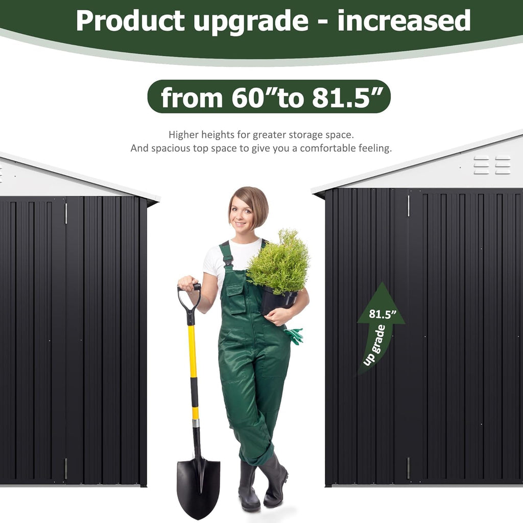 10x14 FT Metal Garden Storage Shed W140