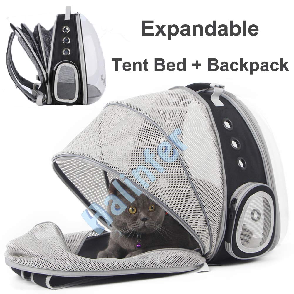 Expandable Cat Backpack Carrier with Bubble Window S5551