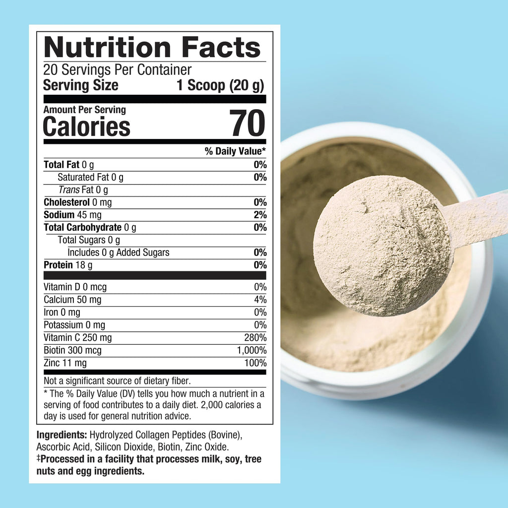 Collagen Powder Unflavored 20 Servings Z970320