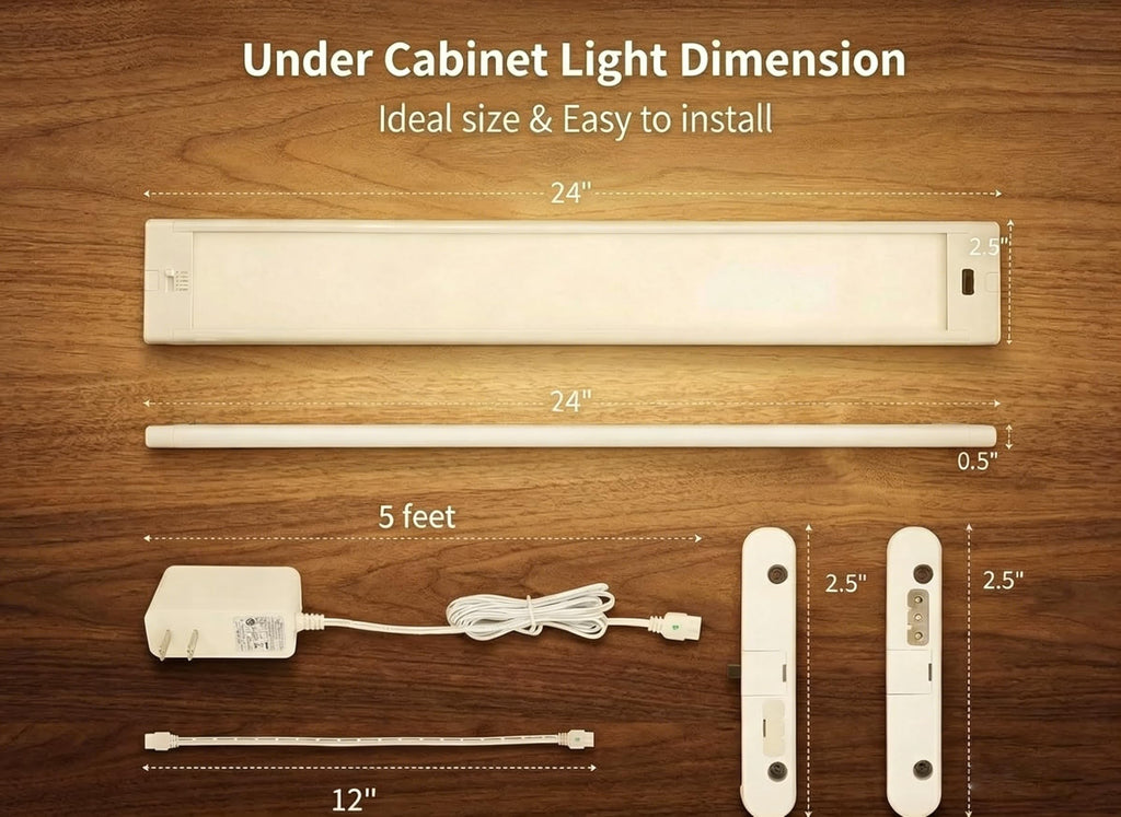 24 Inch 2 Pack Linkable Under Cabinet Lights K18418