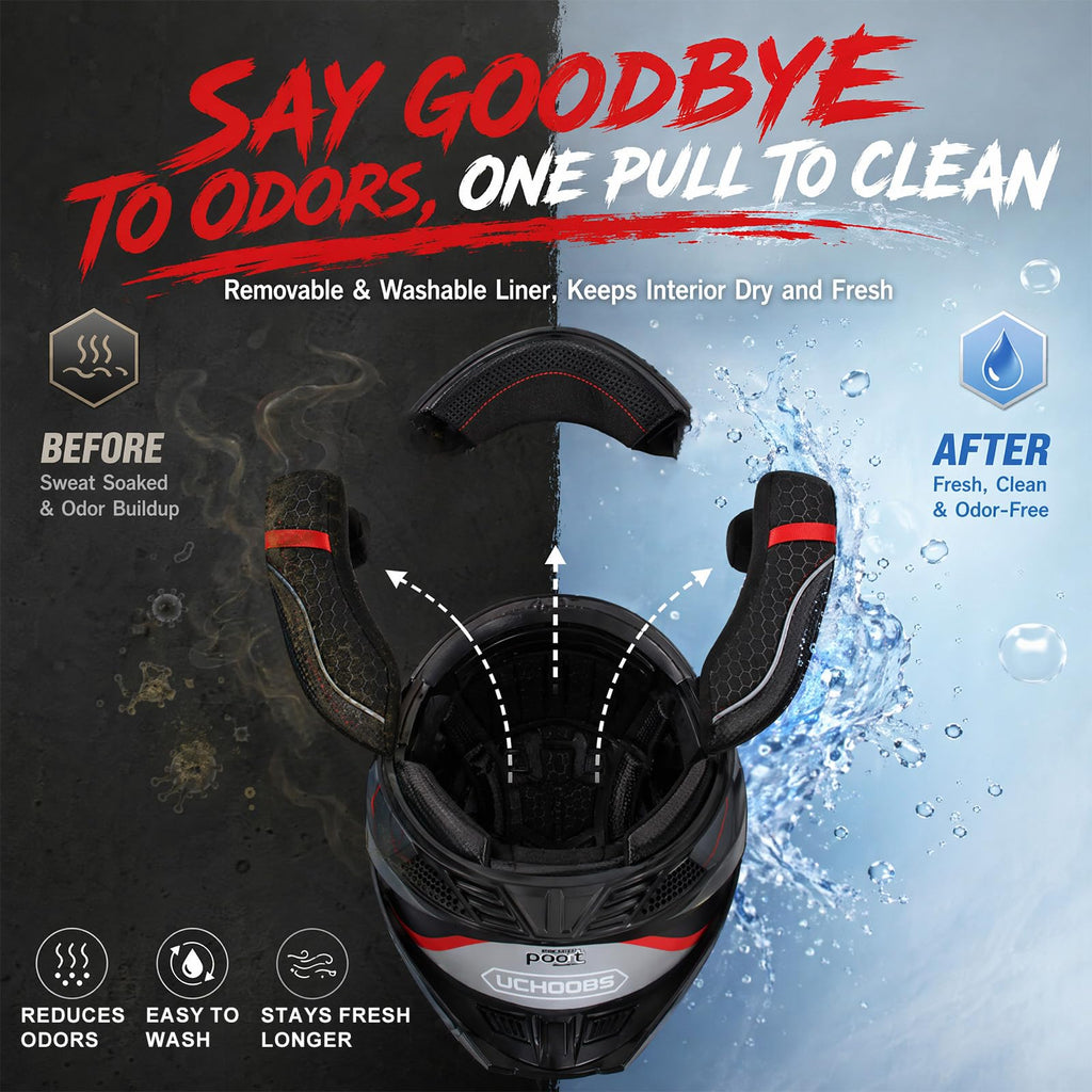 Heavy Duty Flip Up Modular Motorcycle Helmet H816