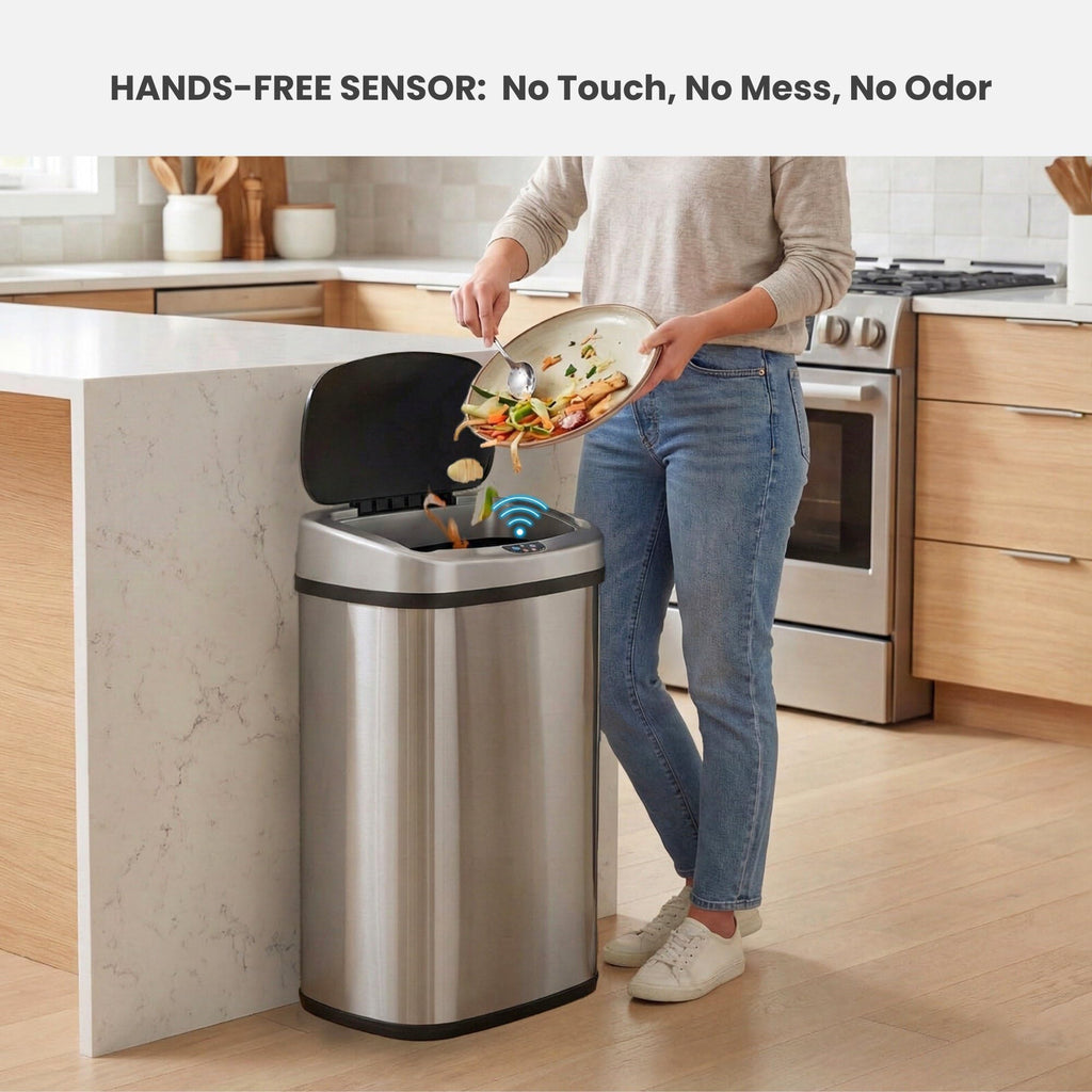 13 G Stainless Steel Sensor Trash Can R19807