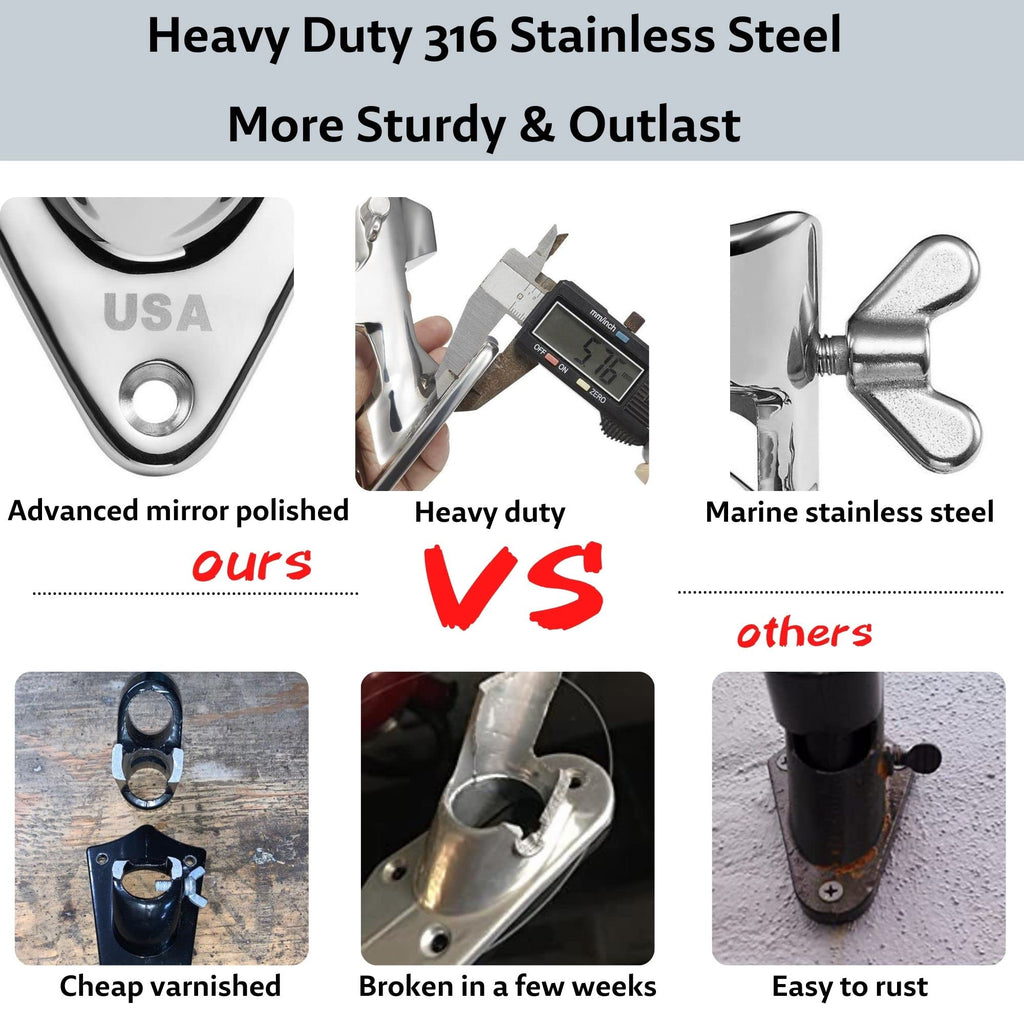 1 Inch Stainless Steel Flag Pole Holder Z499174