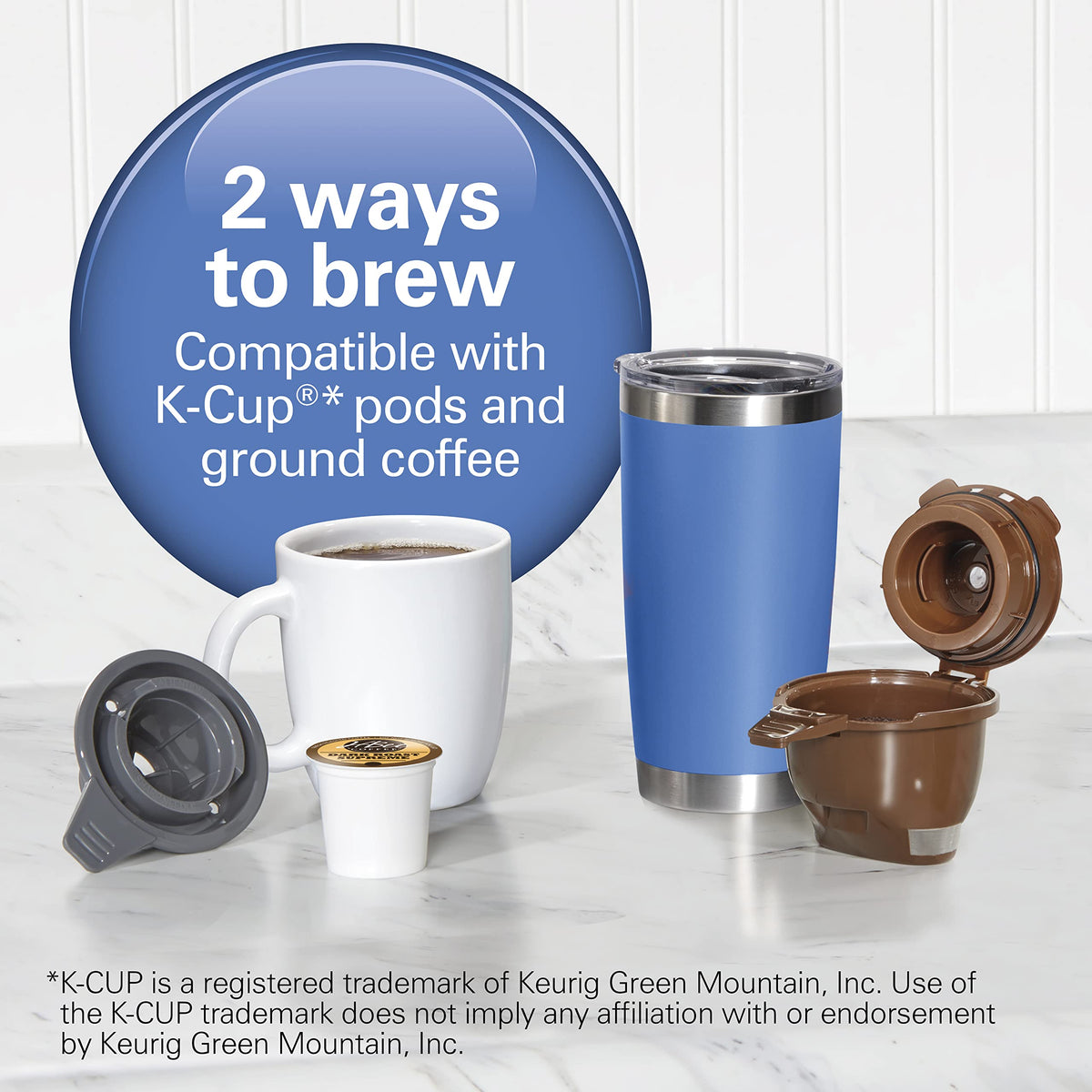 Single-Serve Coffee Maker with Removable Reservoir, Black X613