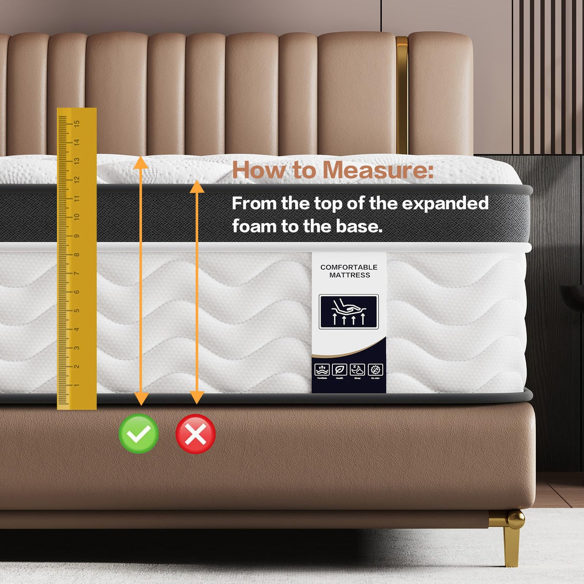 12 Inch Full Size Hybrid Mattress C70314