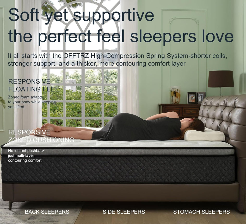 Full Size 12 Inch Hybrid Gel Memory Foam Mattress U135