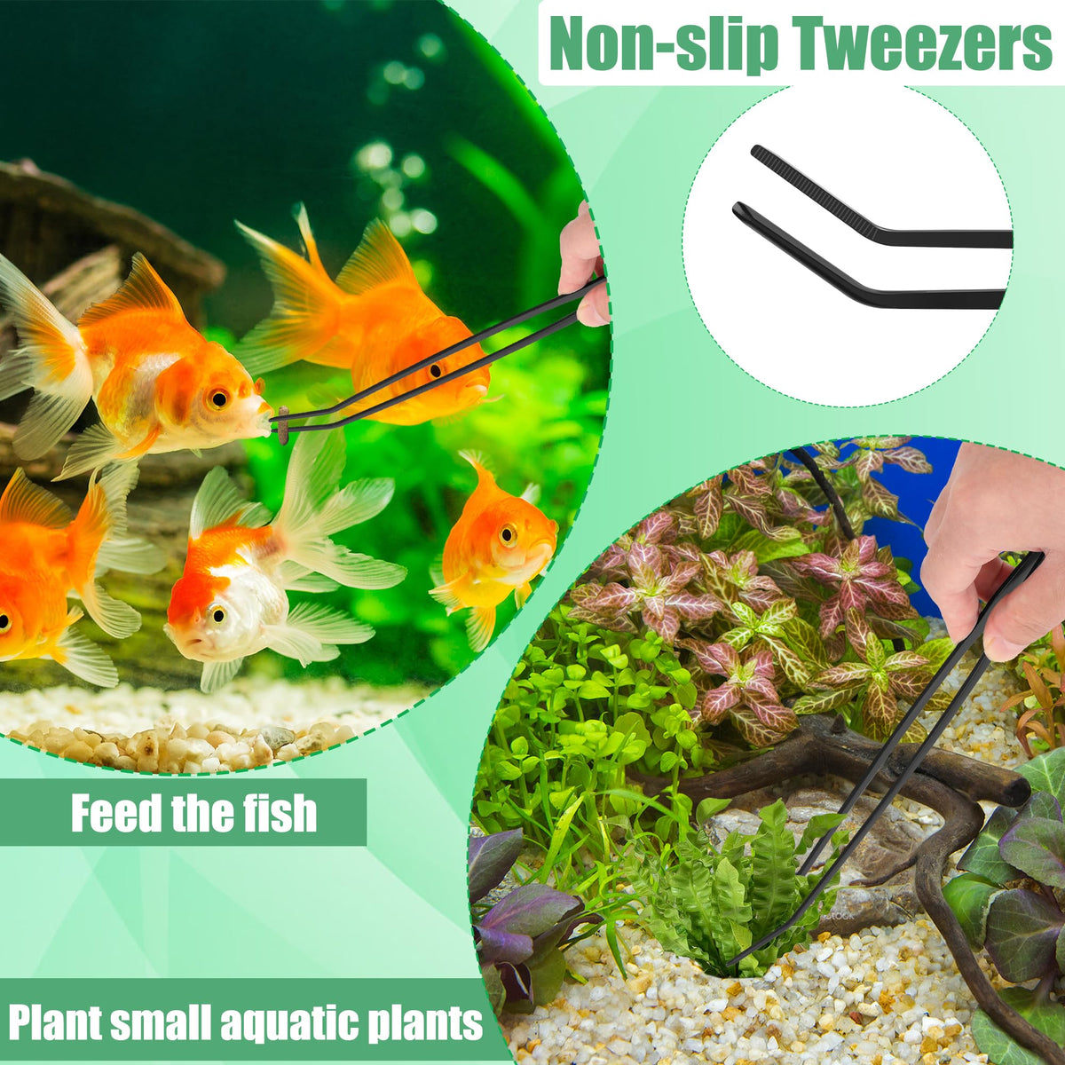 4 in 1 Stainless Steel Aquarium Aquascape Tools Kit N854276
