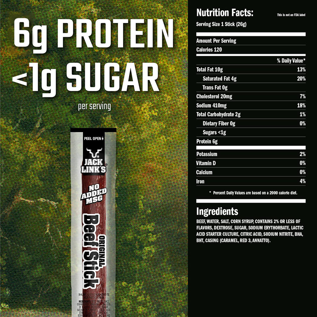 Beef Sticks 0.92 Oz 20 Count Pack of 40 F5102