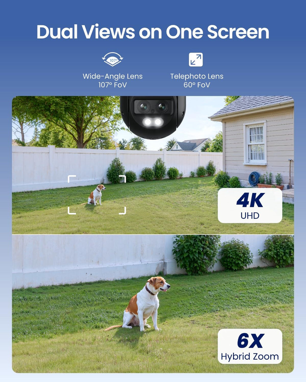 4K 8MP Dual-Lens PTZ Outdoor Security Camera Q4044