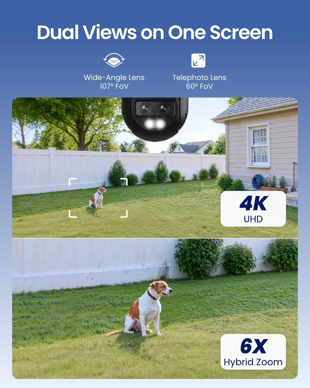 4K 8MP Dual-Lens PTZ Outdoor Security Camera Q4044