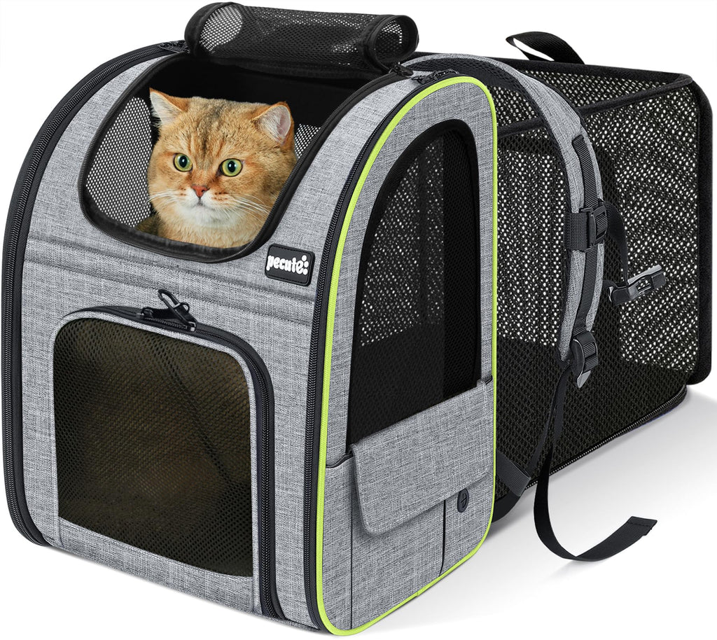 Expandable Cat Carrier Backpack with Breathable Window U722