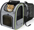 Expandable Cat Carrier Backpack with Breathable Window U722