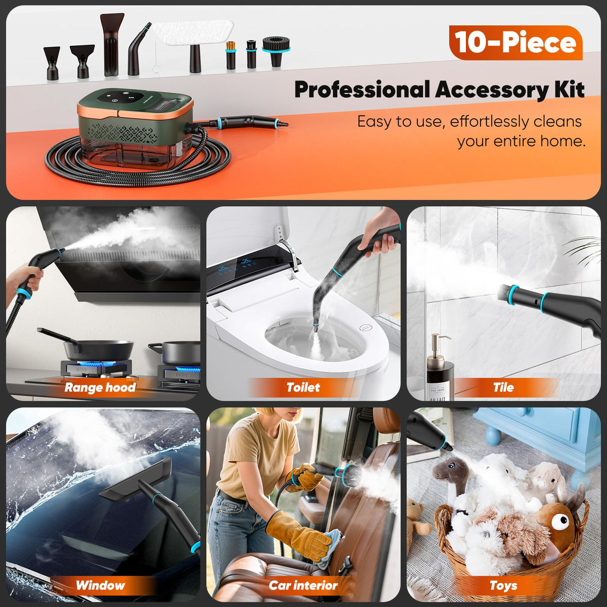 Handheld Pressurized Steam Cleaner I996666