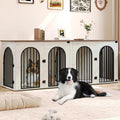 Double Dog Crate Furniture with Cushion F67620