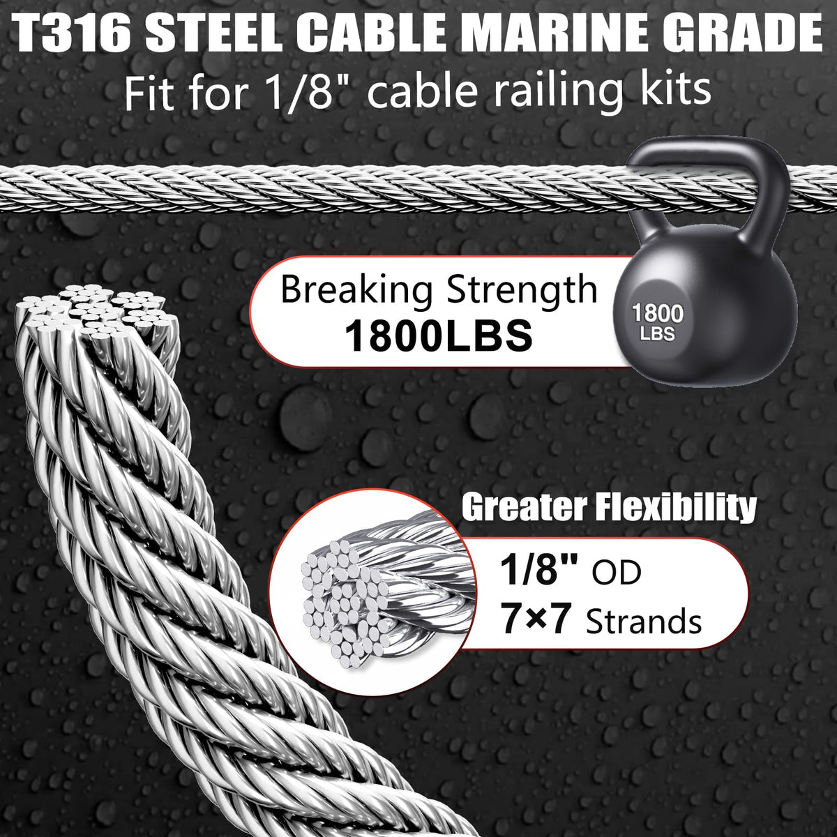 Stainless Steel Cable for Railing G5012