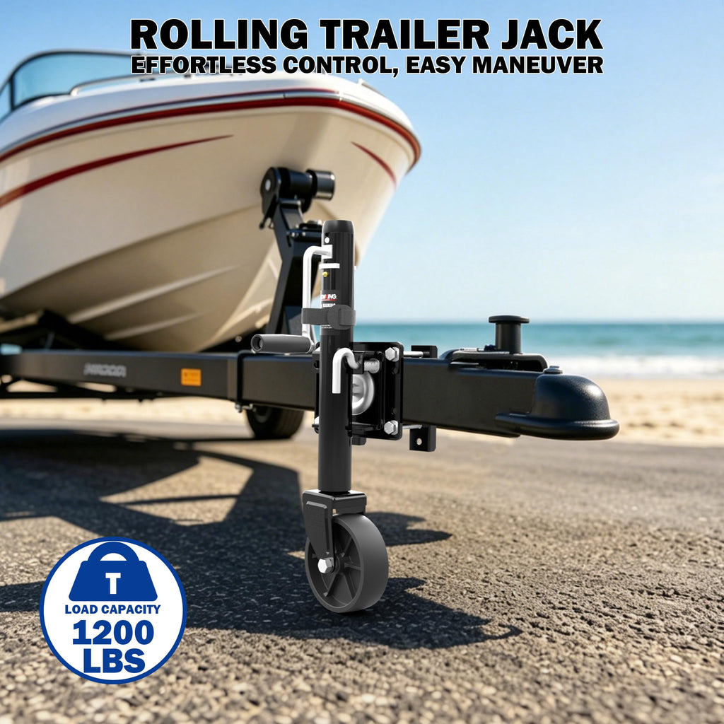 Boat Trailer Jack with Wheel, 10" Lift G8405