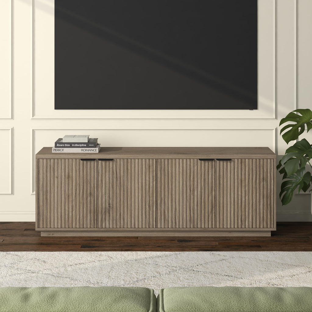 70" Weathered Gray TV Stand E8248