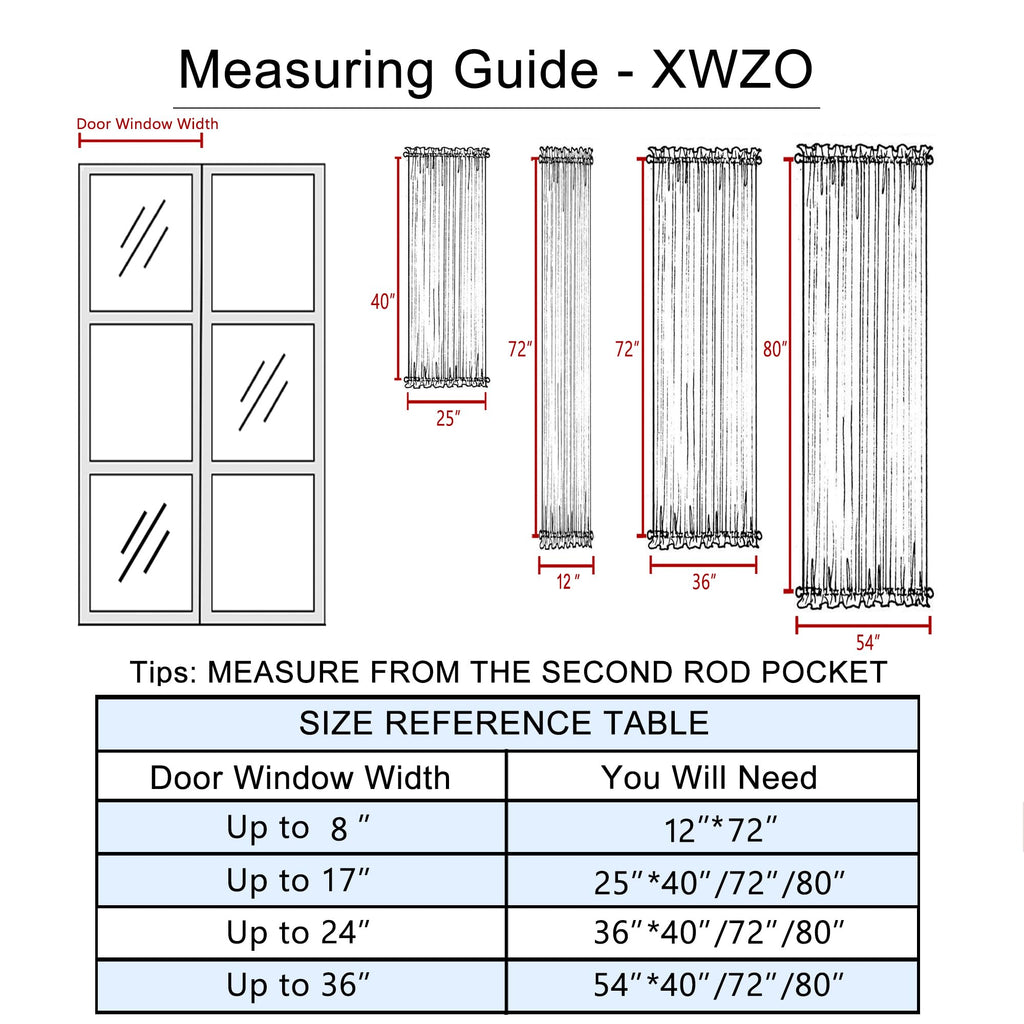Door Curtains, Thermal and Room Darkening Curtains, Rod Pocket Blackout Curtains, 25 x 40 inches, Greyish White, 1 Panel G211