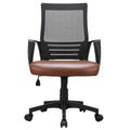 Brown Mesh Swivel Office Desk Chair E9014
