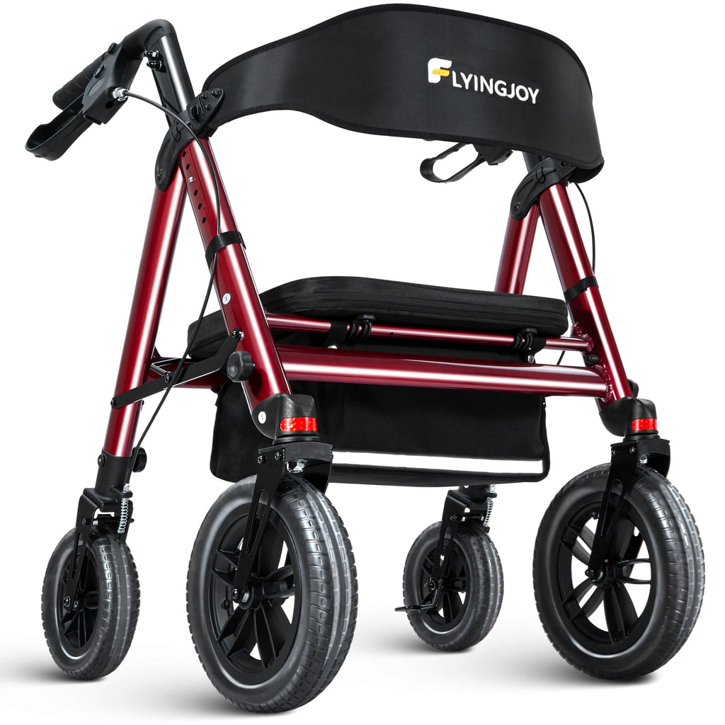Heavy-Duty Bariatric Rollator Walker with Seat U957