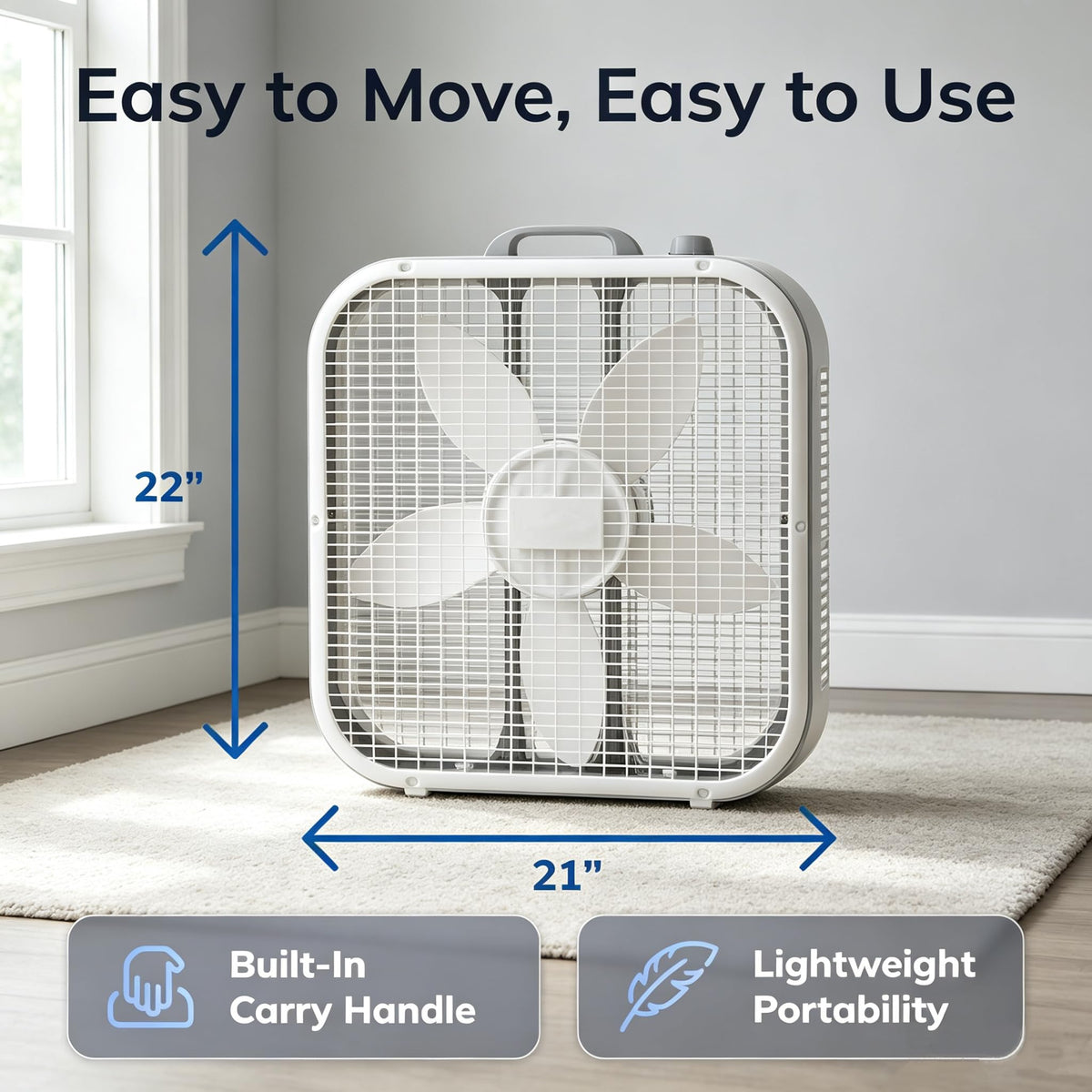 3-Speed Weather-Resistant Box Fan H15792