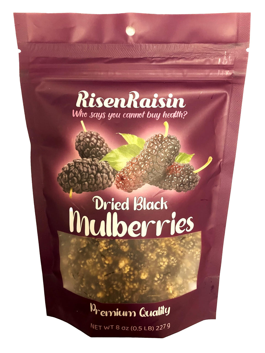Dried Black Mulberries 8 oz No Sugar Added C56395