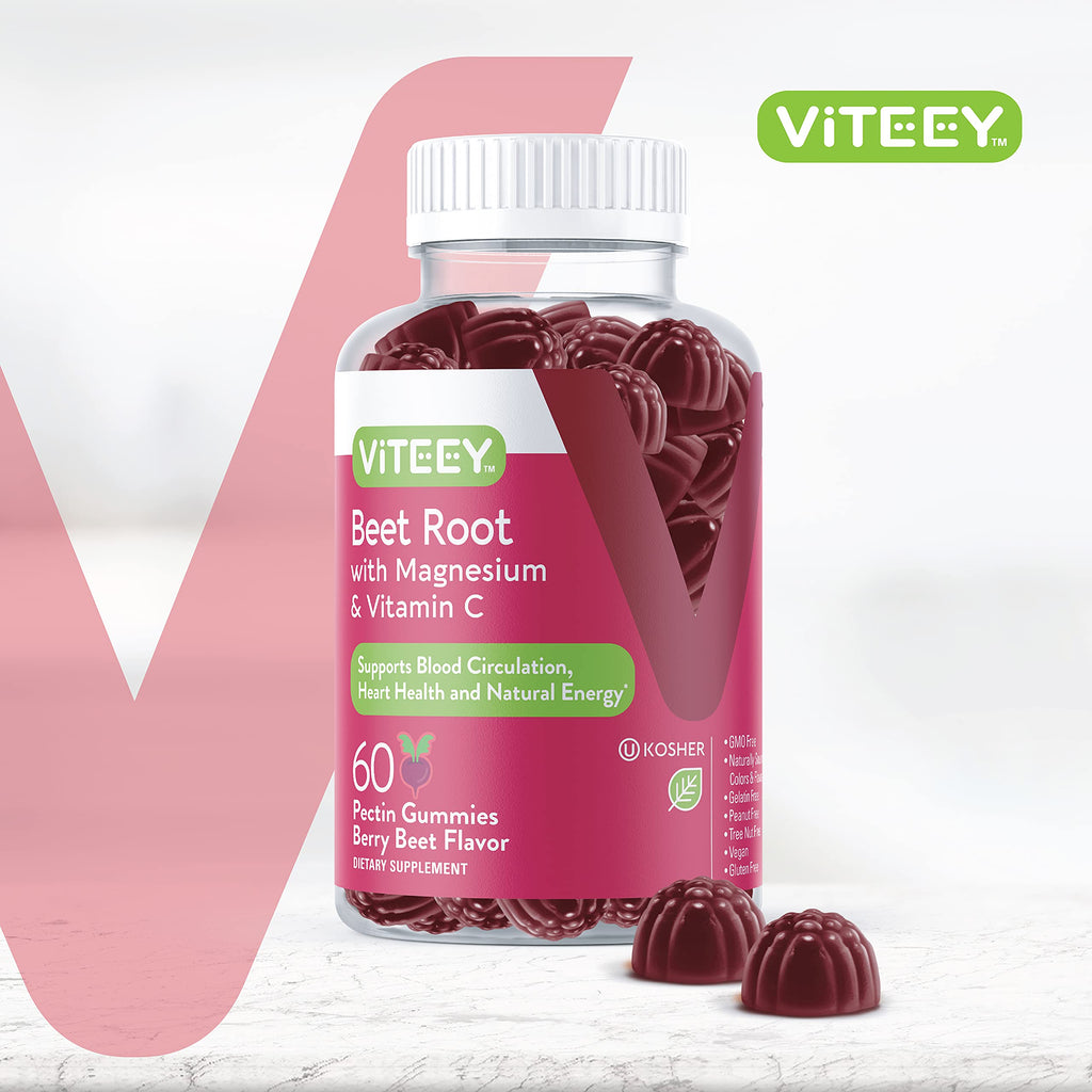 Beet Root Gummies with Magnesium & Vitamin C F381046