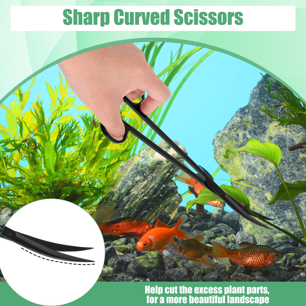 4 in 1 Stainless Steel Aquarium Aquascape Tools Kit N854276