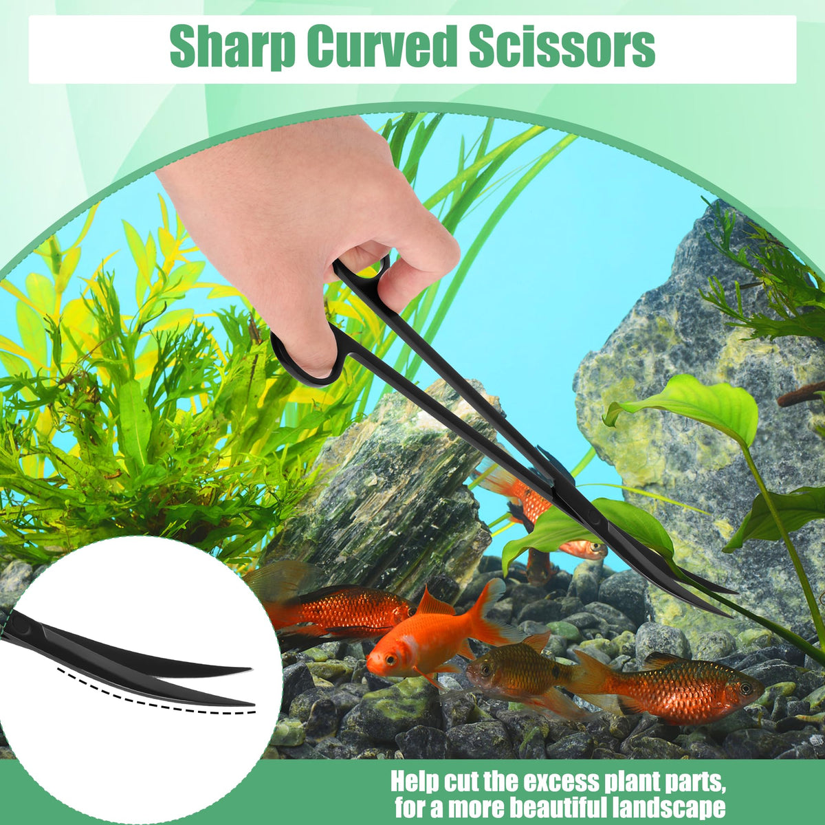 4 in 1 Stainless Steel Aquarium Aquascape Tools Kit N854276