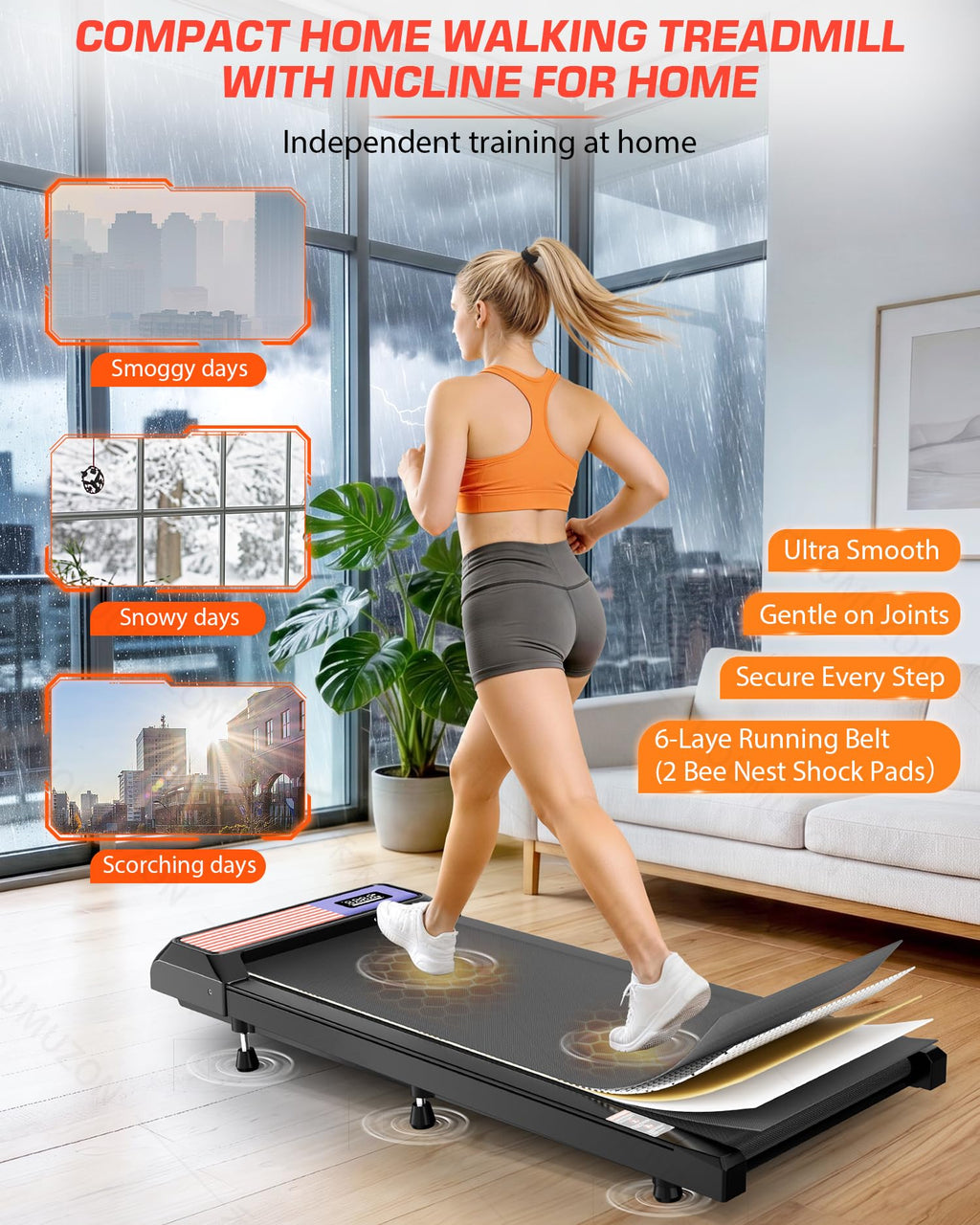 Incline Under Desk Treadmill Y14844