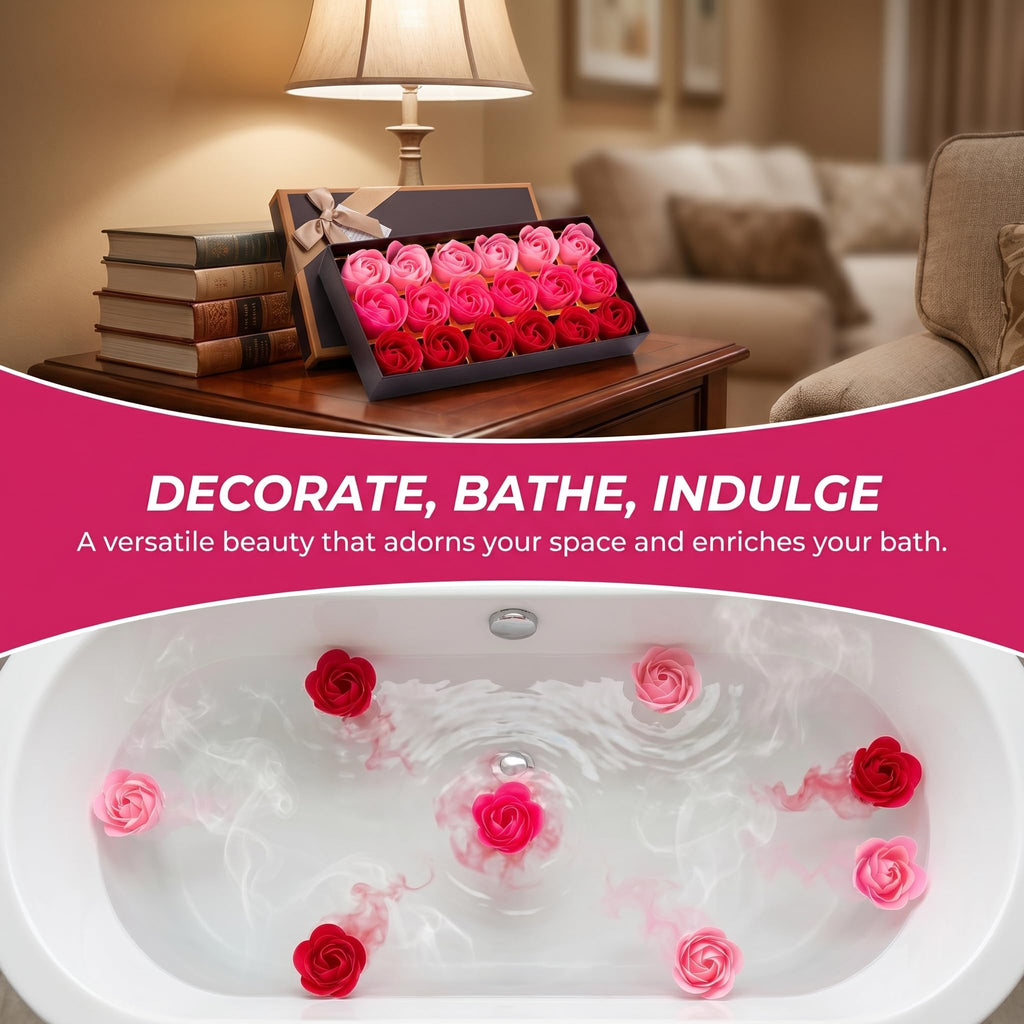 Pink Soap Flower Gift Set P9824