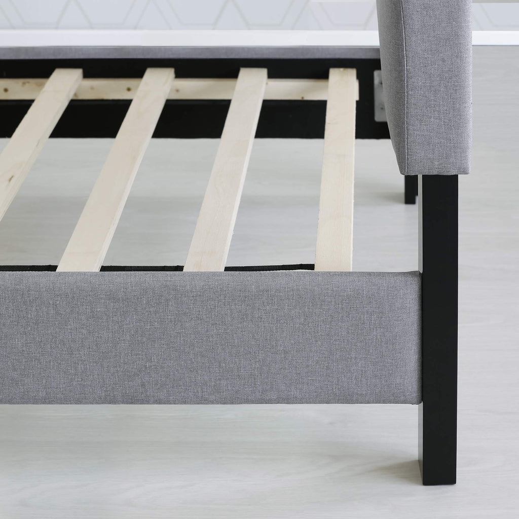 California King Upholstered Platform Bed Frame A662