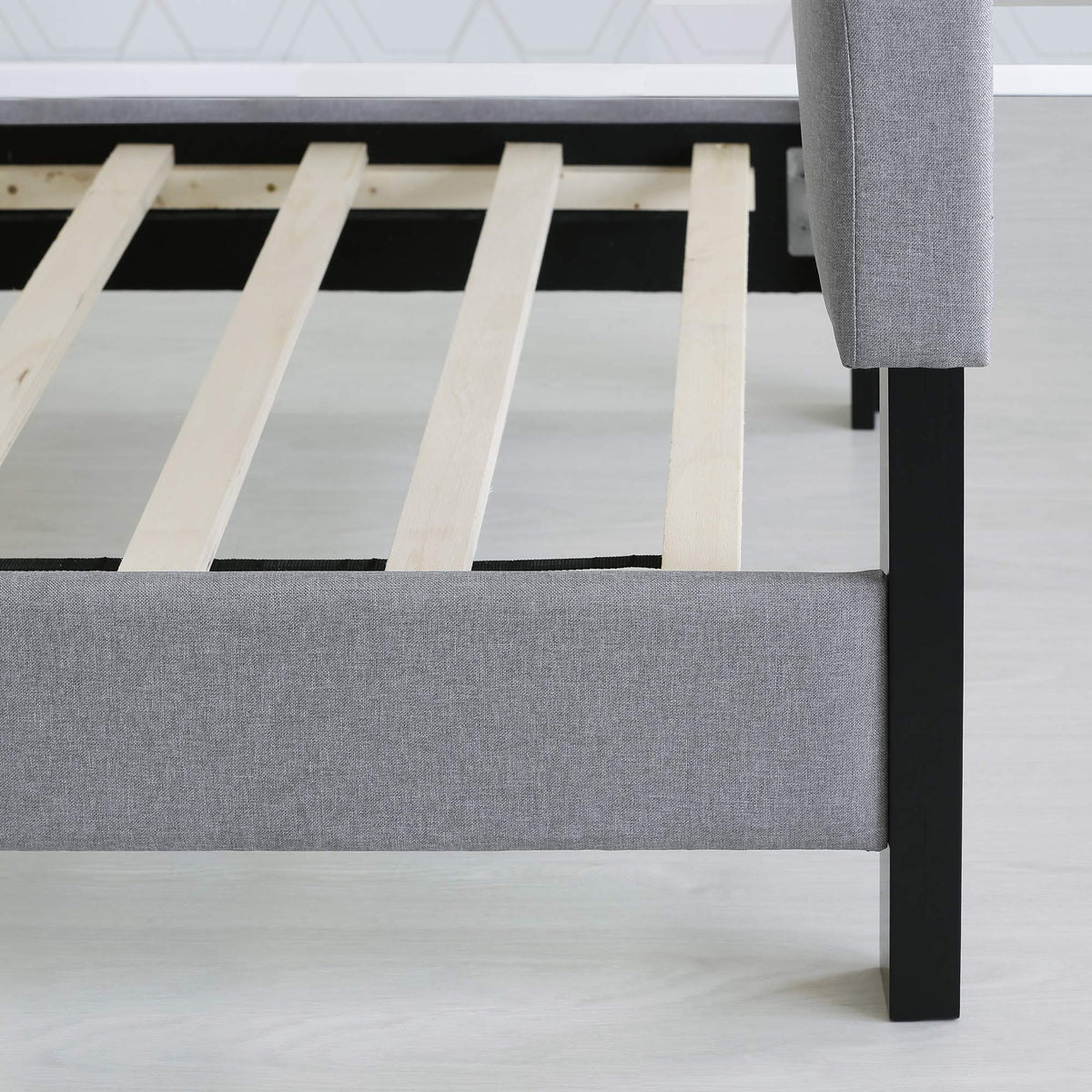 California King Upholstered Platform Bed Frame A662