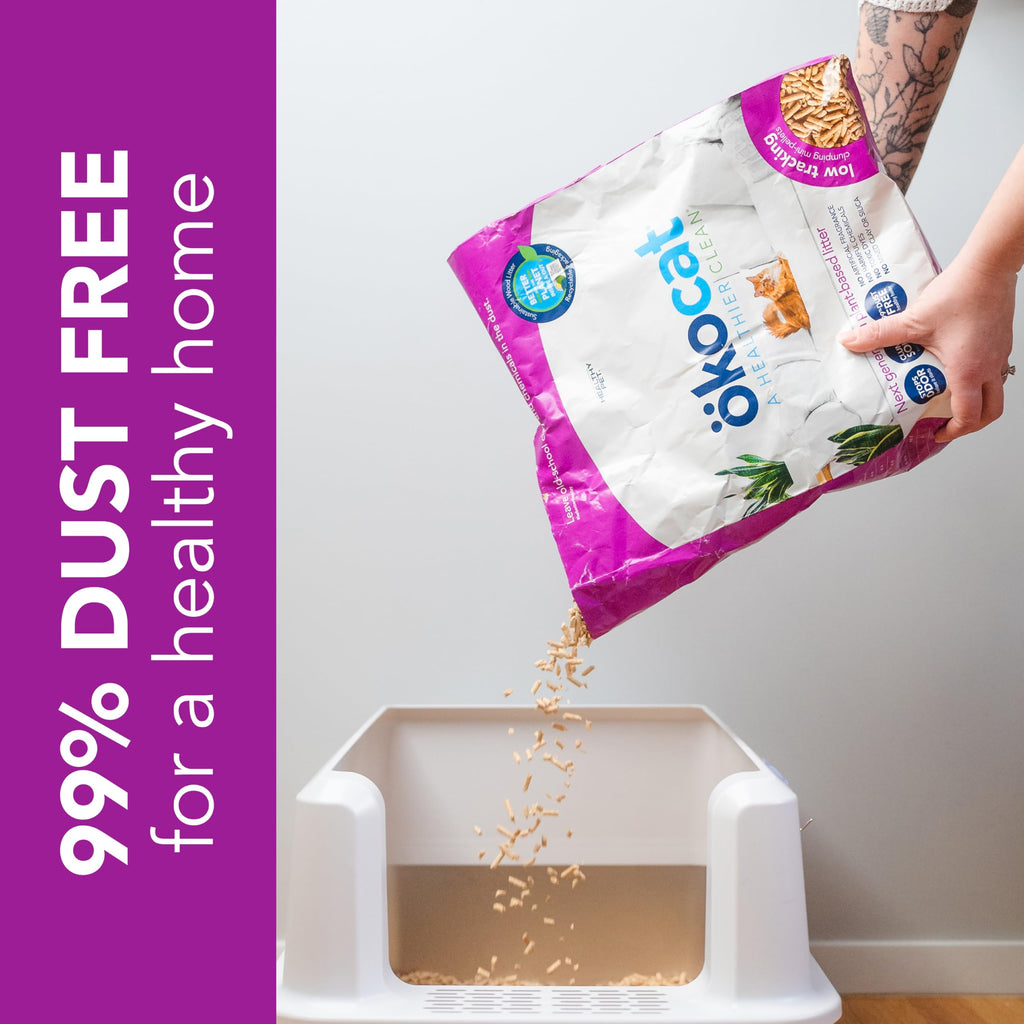 Low Tracking Natural Wood Clumping Cat Litter 21.5 Lbs N40829