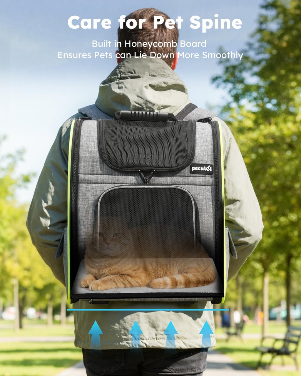 Expandable Cat Carrier Backpack with Breathable Window U722