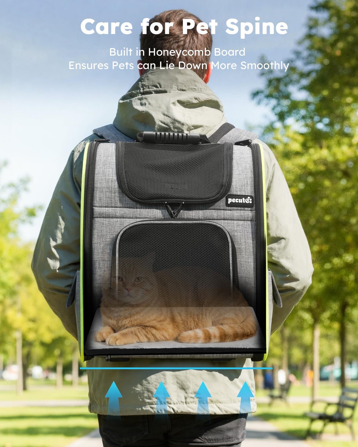 Expandable Cat Carrier Backpack with Breathable Window U722