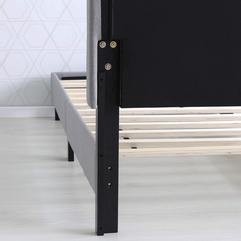 California King Upholstered Platform Bed Frame A662