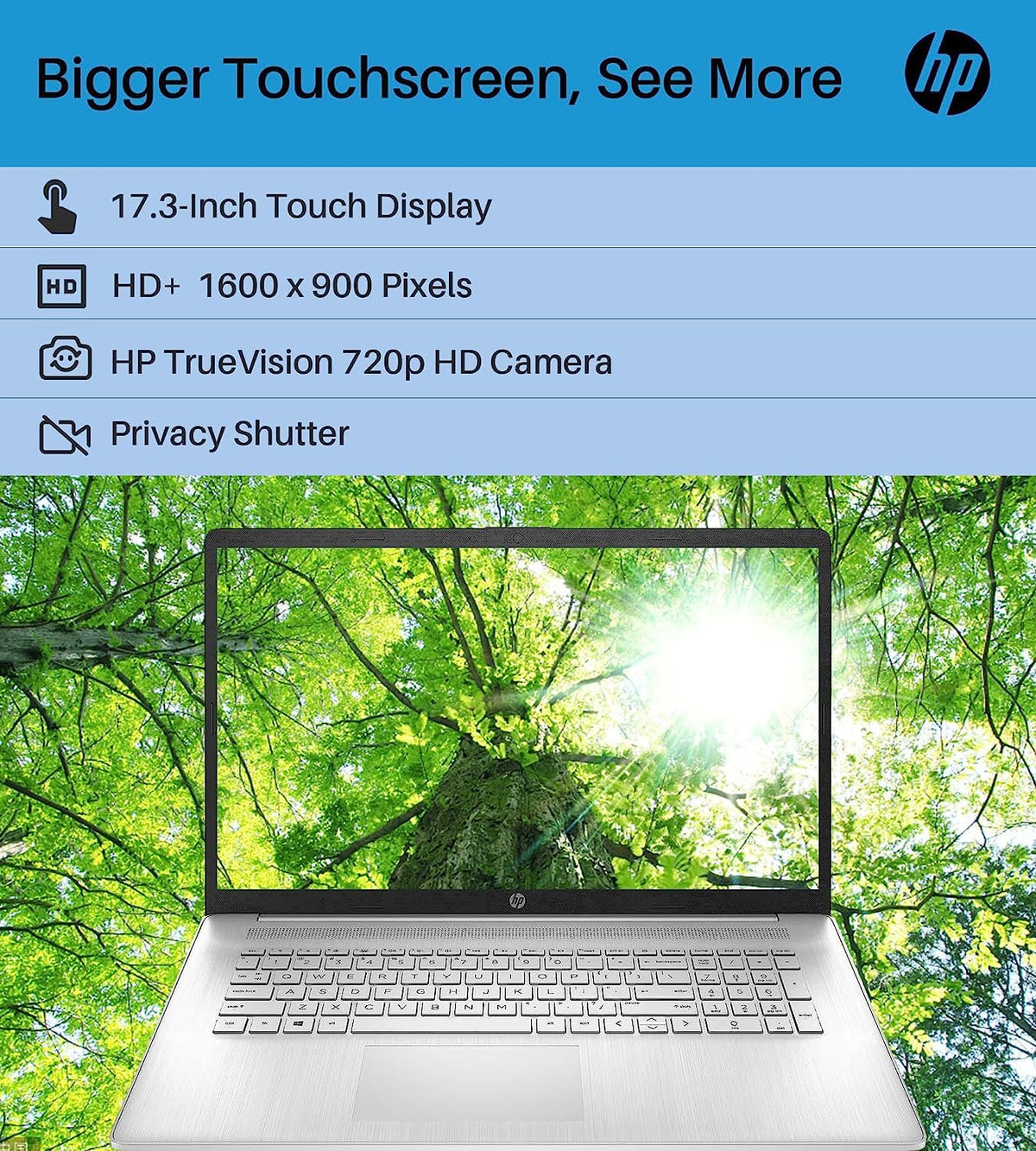 17.3" HD Touchscreen Laptop AMD Ryzen 5 16GB RAM 1TB SSD Windows 11 Q213