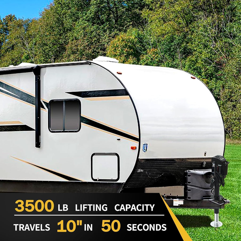 12V 3,500LB Electric RV Trailer A-Frame Tongue Jack T11805