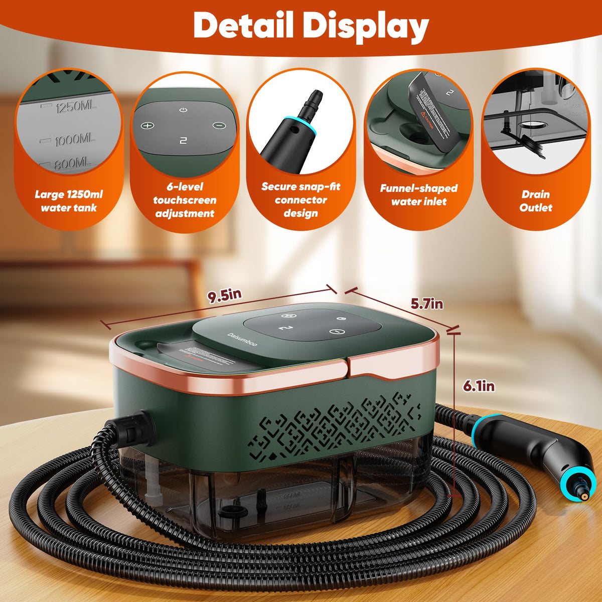 Handheld Pressurized Steam Cleaner I996666