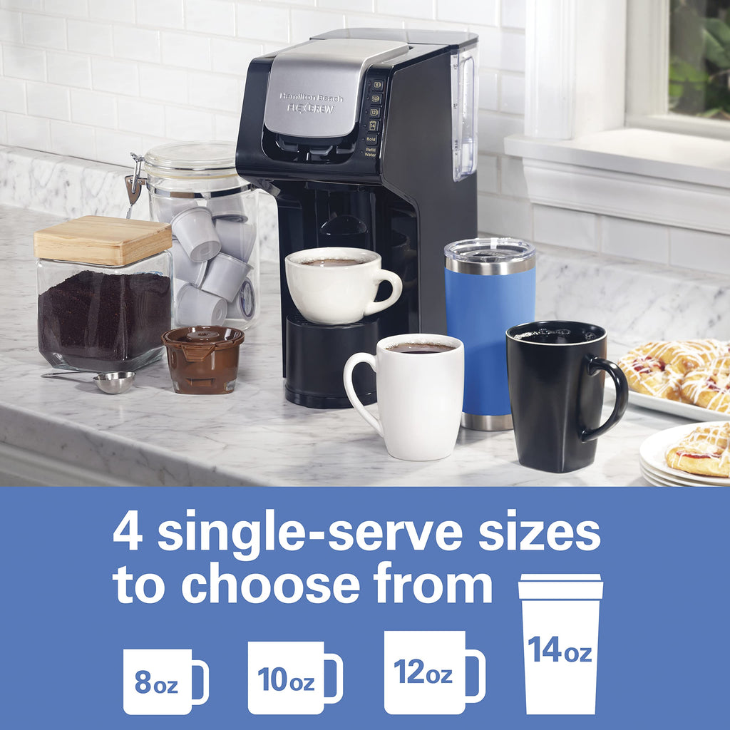 Single-Serve Coffee Maker with Removable Reservoir, Black X613