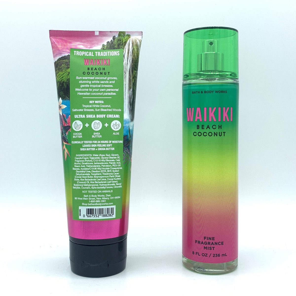 Coconut Body Cream and Fragrance Mist 2-Piece Bundle Z662850