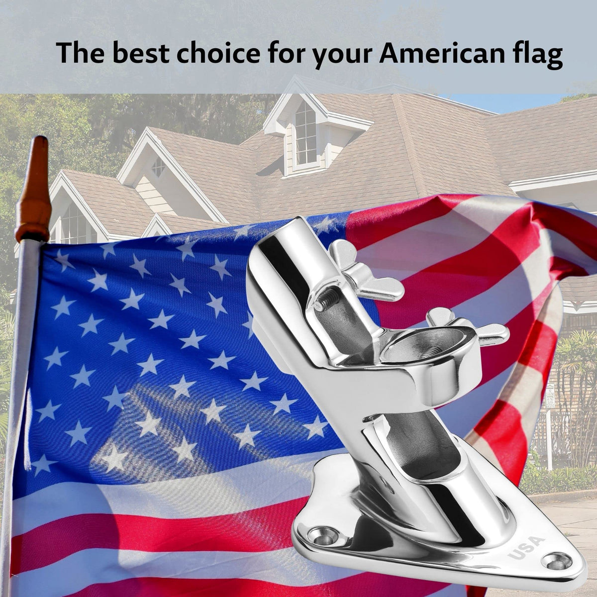 1 Inch Stainless Steel Flag Pole Holder Z499174