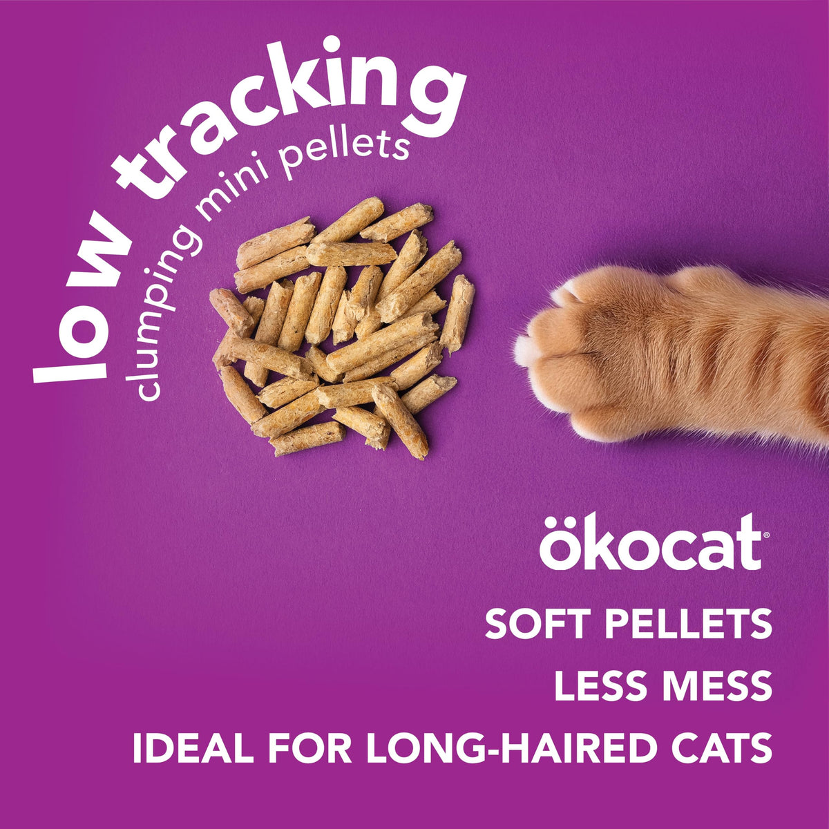 Low Tracking Natural Wood Clumping Cat Litter 21.5 Lbs N40829