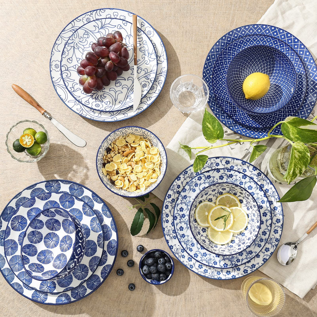 Ceramic Dinnerware Sets 12 Piece Cappuccino Cups with Saucers and Metal Stand W74372