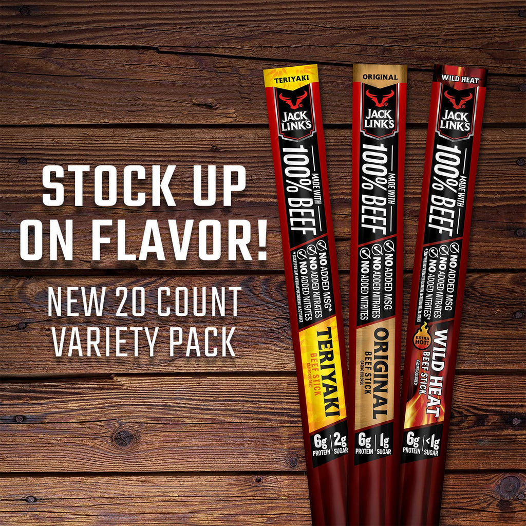 Beef Sticks 0.92 Oz 20 Count Pack of 40 F5102