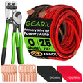 0 Gauge Wire Kit, Black/Red 25FT Crimp Kit O94848