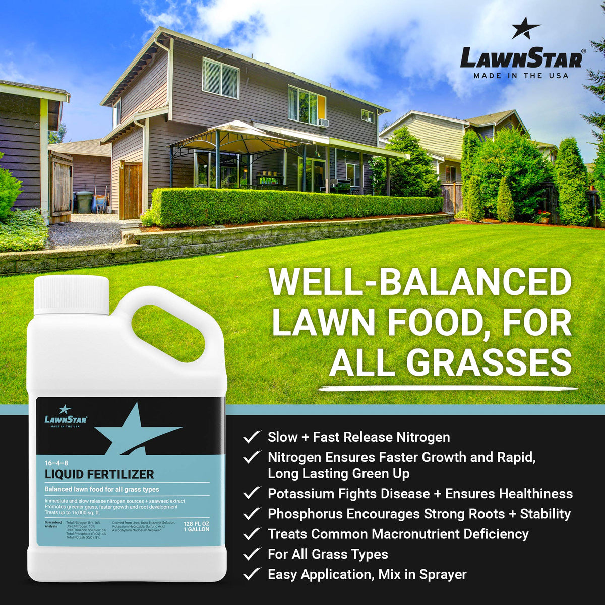 16-4-8 Liquid Fertilizer 1 Gallon V579390